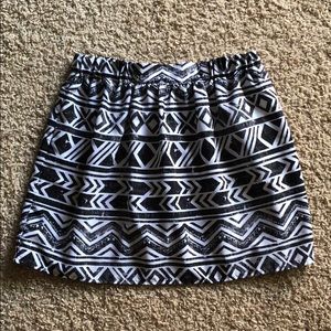 Aztec Print Skirt